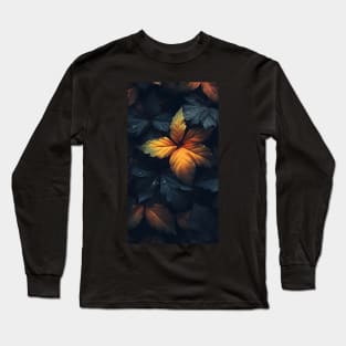 Beautiful fall leaves in surreal colors washed in rain ! Long Sleeve T-Shirt